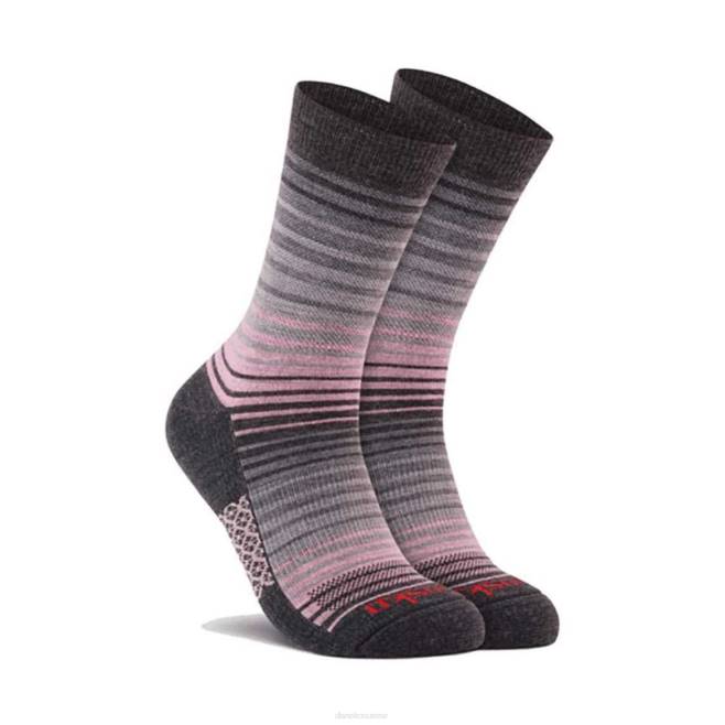 Dansko chaussettes unisexe rayures grises équipage en laine mérinos BF6Z265
