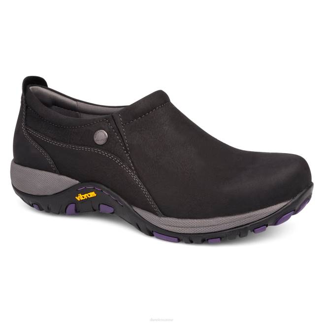 Dansko baskets et plein air femmes nubuck blanchi noir patti BF6Z213