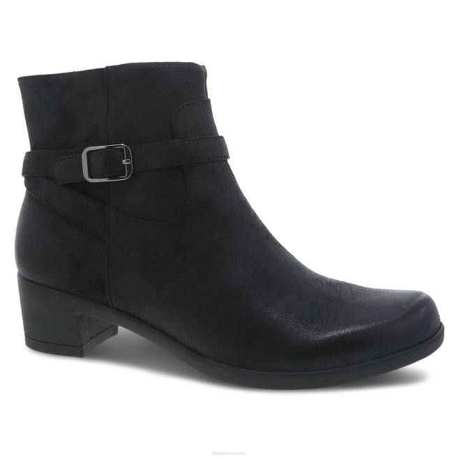 Dansko bottes et chaussons femmes daim bruni noir cagney BF6Z227