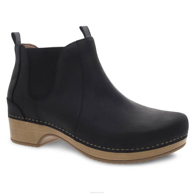 Dansko bottes et chaussons femmes pull up huilé noir becka BF6Z225