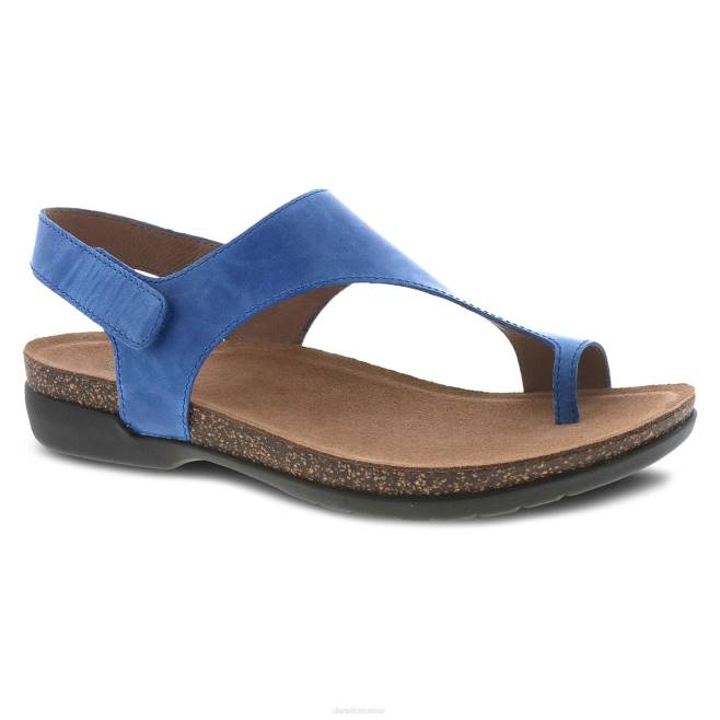 Dansko des sandales femmes bleu ciré bruni reece BF6Z62