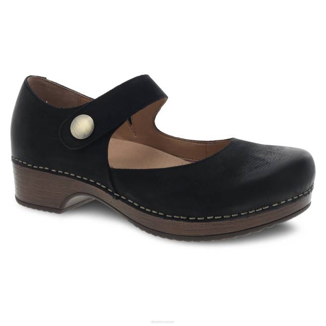 Dansko Mary Janes femmes nubuck bruni noir Béatrice BF6Z153