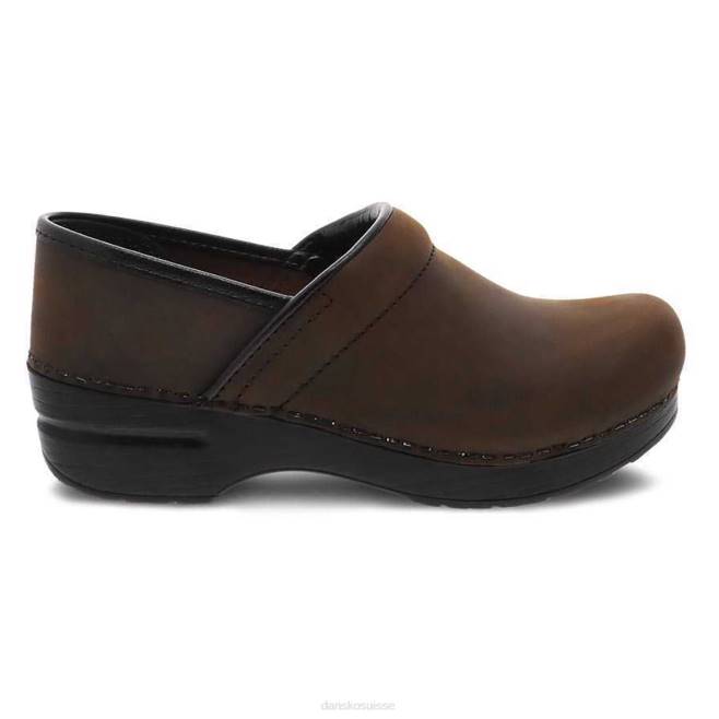Dansko sabots femmes brun antique huilé large pro personnalisé BF6Z50